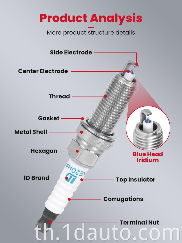 Double Iridium Spark Plug for Nissan